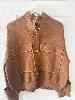 Veste mailles marron et doré taille uniqe