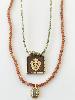 Collier médaillon coeur doré