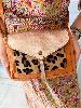 Sac panthère doré cuir 