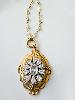 Collier Daphné strass doré