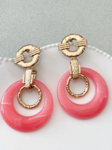 Boucles Cali rose doré