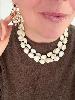 Collier beige multi doré