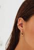 boucles Noya créoles noir doré de Shlomit Ofir