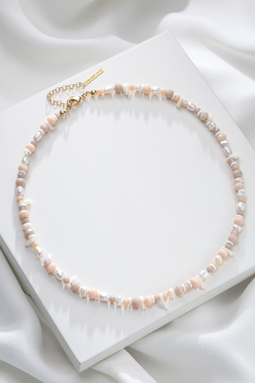 Collier Naia rose doré de Shlomit