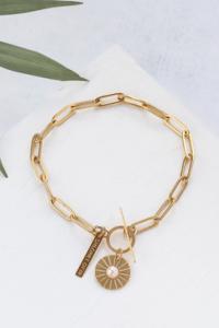 bracelet Atlantic blanc doré de Shlomit Ofir