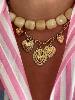 collier beige doré