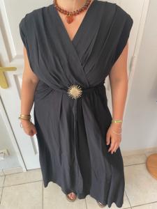robe longue noire Athena 38 / 42