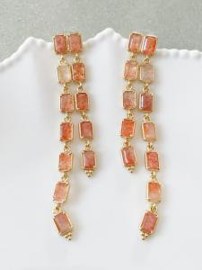 Boucles pierres Tony doré