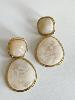 boucles Edith crème doré