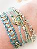 Bracelet Jill turquoise doré du live
