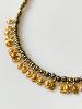 Collier Amazone gris doré