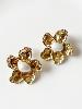 boucles Babette blanche doré