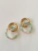 boucles Betty rose verte doré