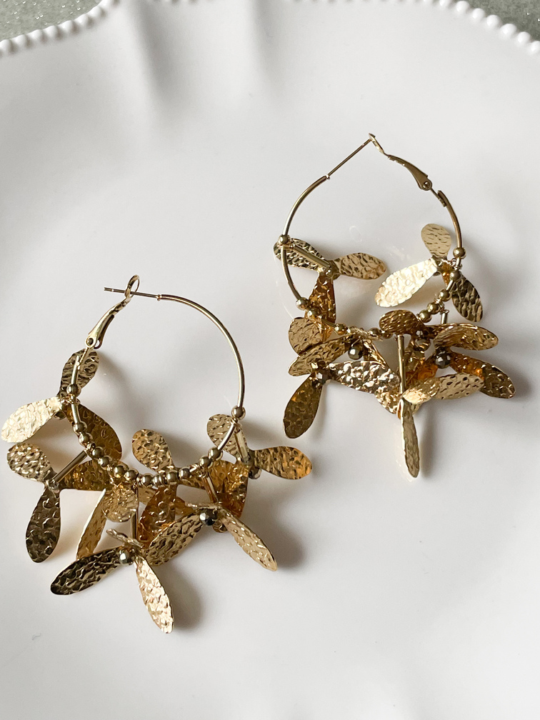 boucles Nicole doré