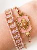 Bracelet Ex voto rose doré