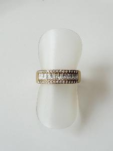 bague Francine strass doré
