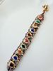 Bracelet pierres Erica strass doré