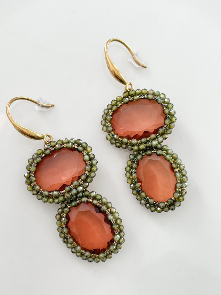 boucles Judith marron doré 
