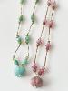 collier Chloé fil turquoise doré