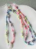 collier sautoir fluo nacre