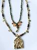 Collier pierres Lexy gris doré