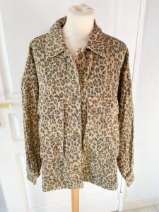 Veste blouson panthère graou coton 44 52