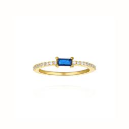 bague Ryan L bleu doré Shlomit Ofir