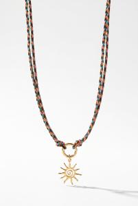 Collier Soleil bleu doré de Shlomit