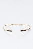 bracelet Gabrielle noir doré de Shlomit Ofir
