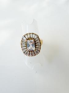 Bague Darling strass doré