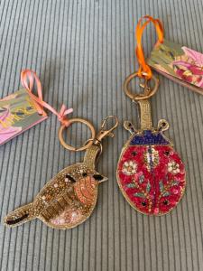 Porte clé Coccinelle brodé