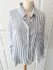 Chemise rayée bleu argenté 40/42