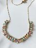 Collier étoiles pastel doré