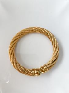 Bracelet torsadé doré