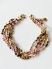 bracelet Delhi rose beige doré