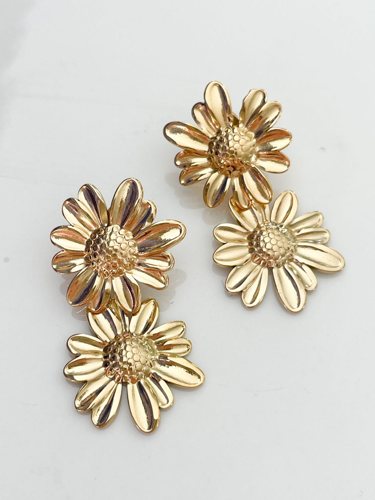 boucles Marguerite doré