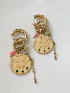 Boucles créoles Lucky doré