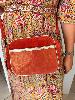 Sac brique doré cuir 