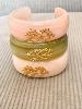 Bracelet corail rose doré