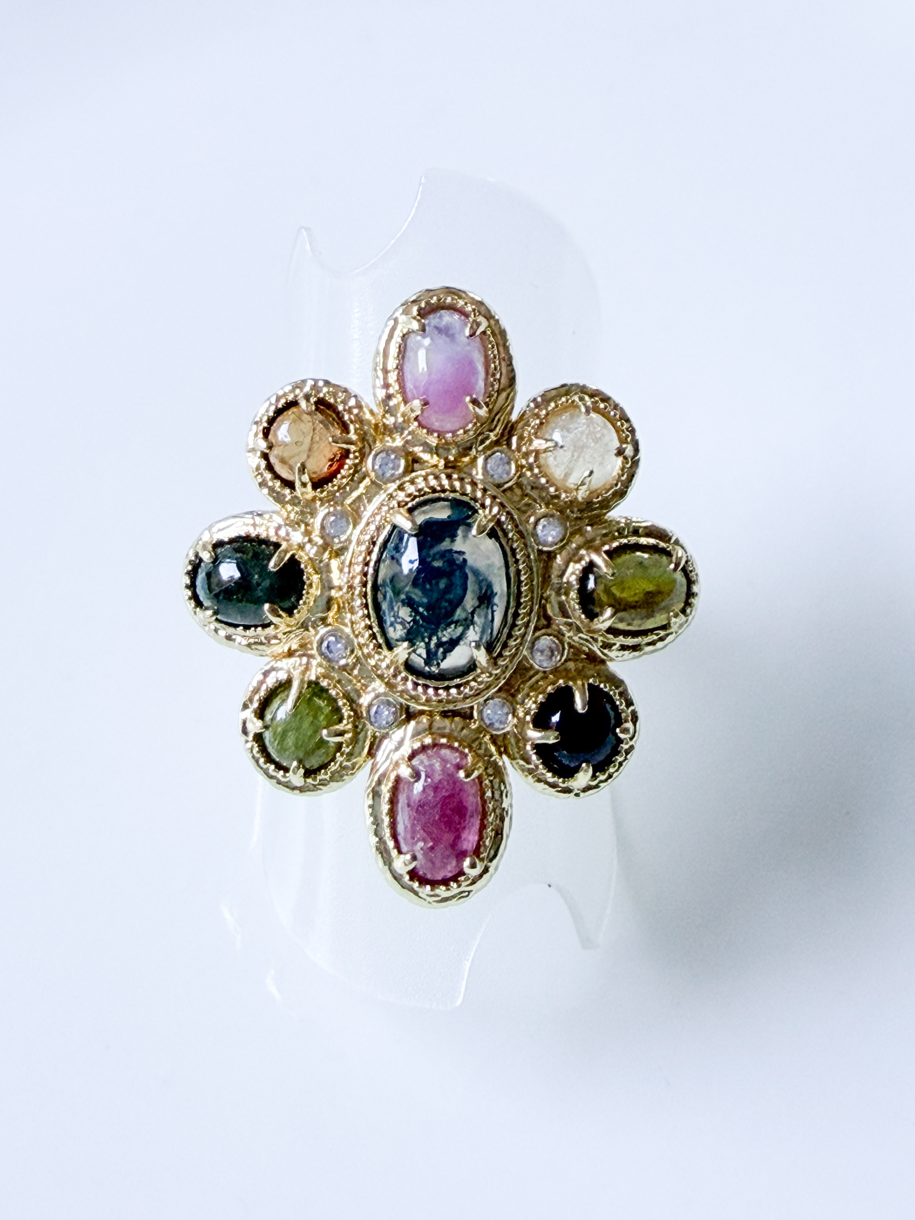 Bague pierres Rachelle multi doré