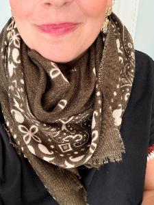 foulard bandana grand modèle kaki