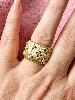 Bague Colette blanc doré