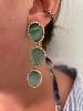 Boucles India vert doré