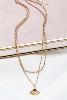 collier Ida gris doré de Shlomit Ofir