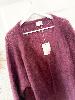 Gilet Kid Mohair prune tout doux