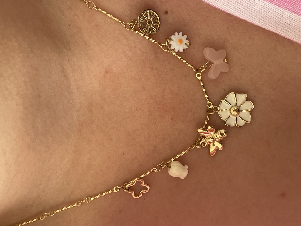 collier Douceur rose doré