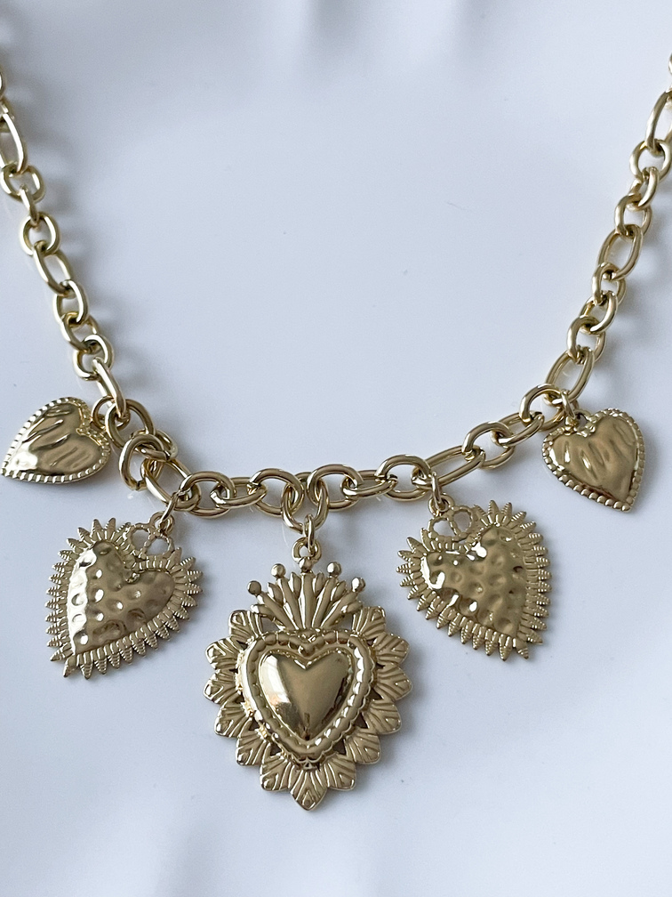 collier ex voto doré