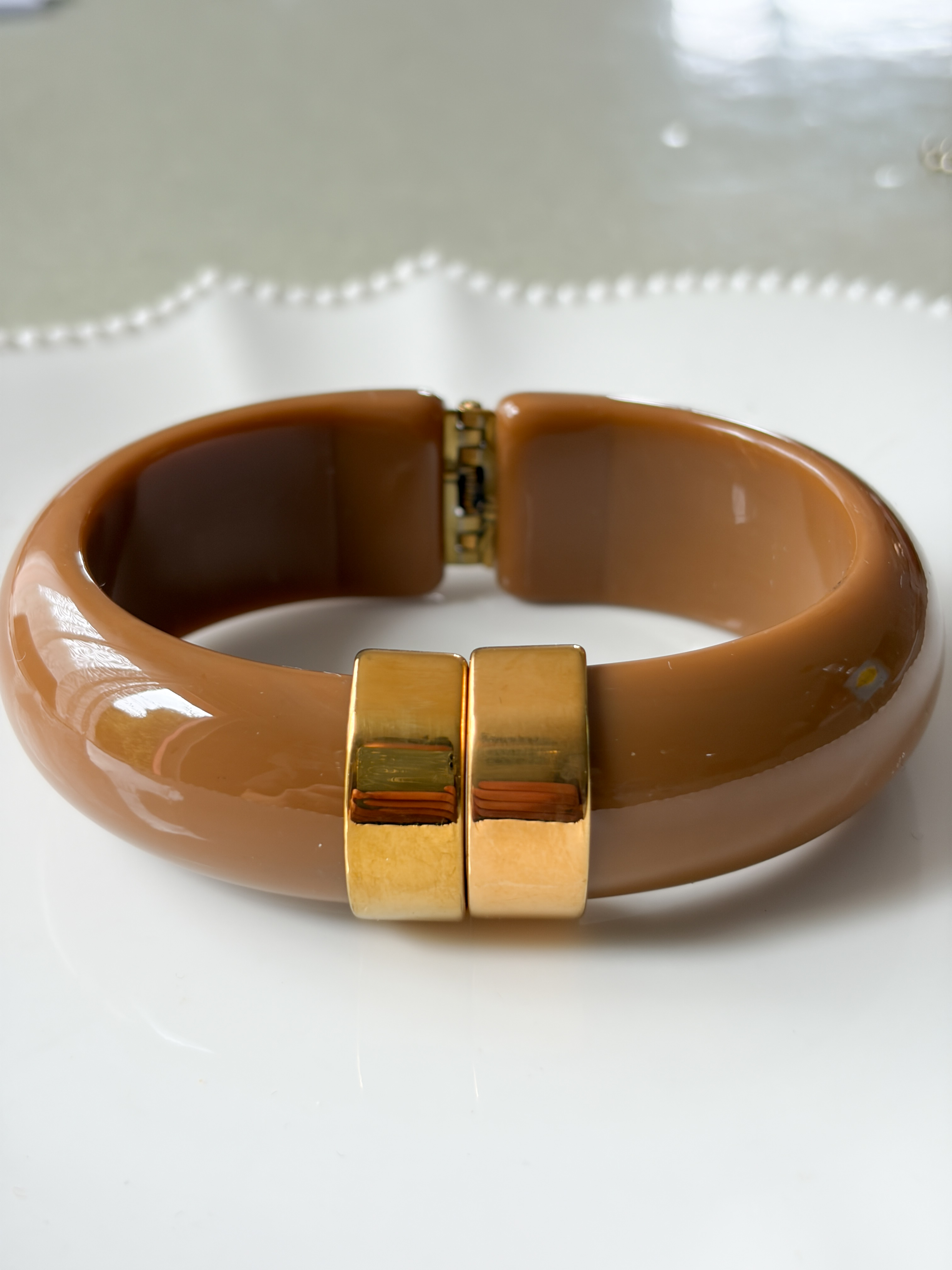 Bracelet Serena beige doré