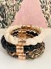 Bracelet Pauline noir doré