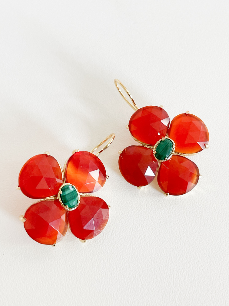 Boucles Vivi brique doré